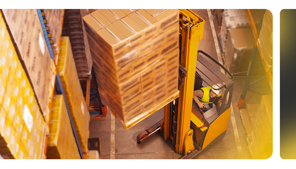 Paletização de cargas